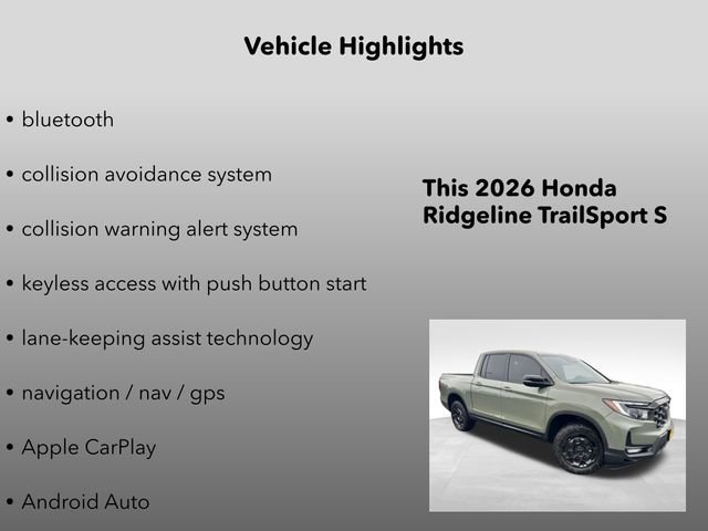 New 2026 Honda Ridgeline TrailSport+ image 10