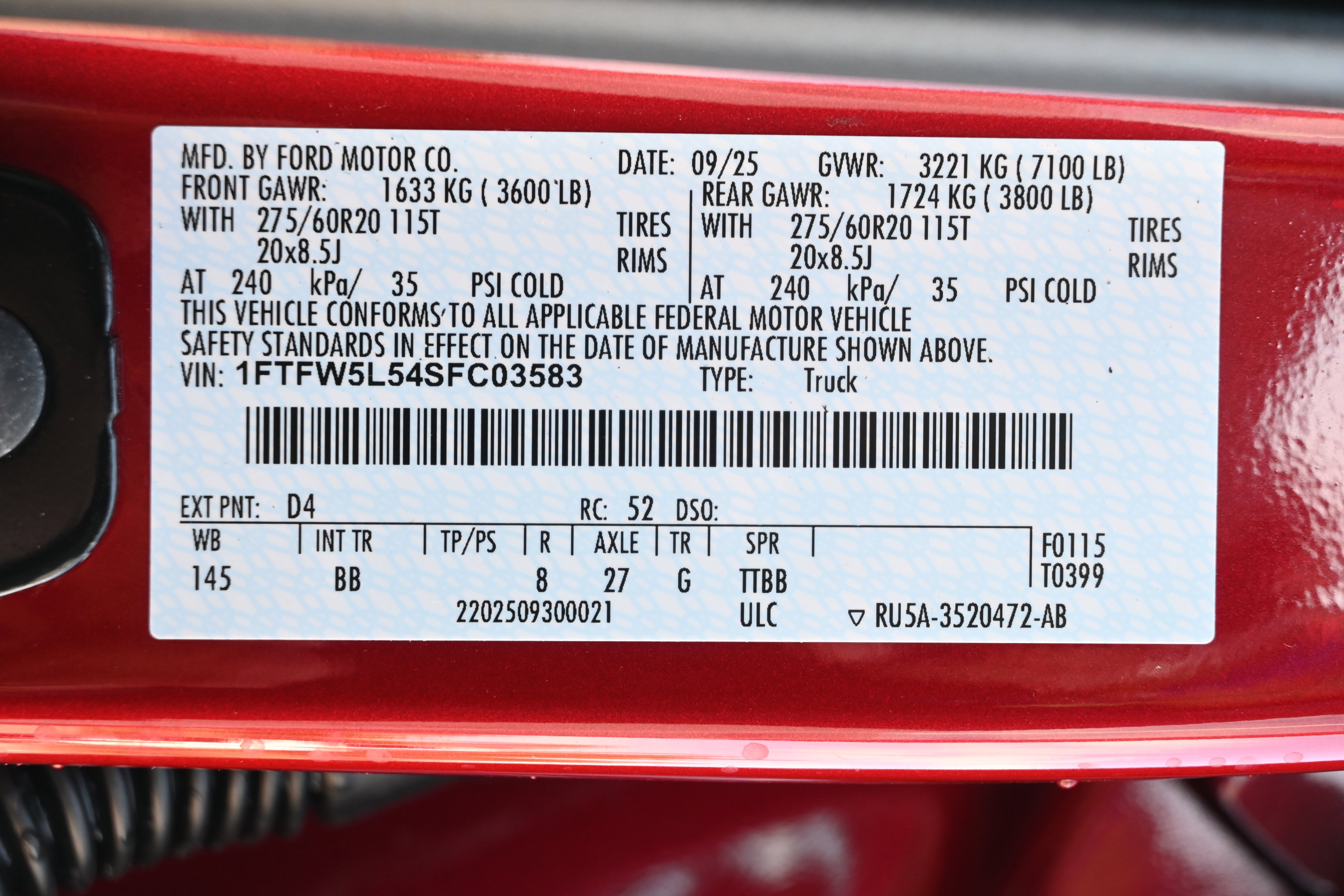 New 2025 Ford F150 Lariat w/ Equipment Group 502A High AWD/4WD image 14