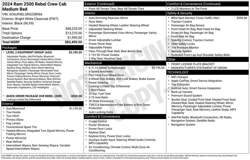 Used 2024 RAM 2500 Rebel w/ Level 2 Equipment Group image 4