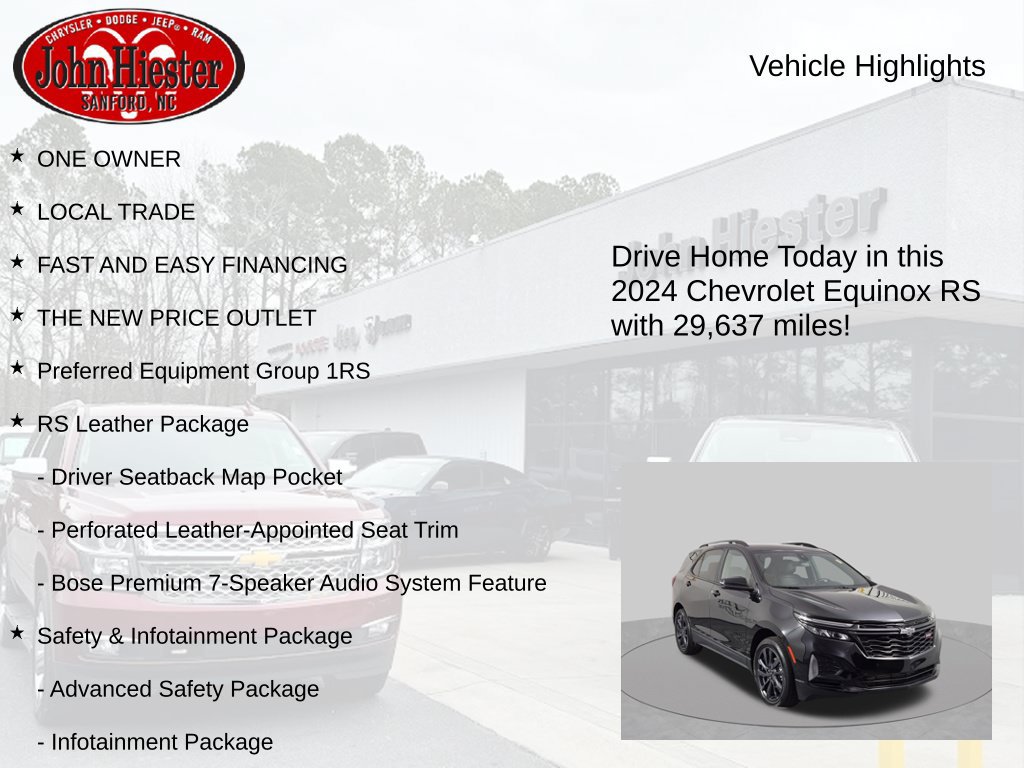 Used 2024 Chevrolet Equinox RS w/ RS Leather Package FWD image 6