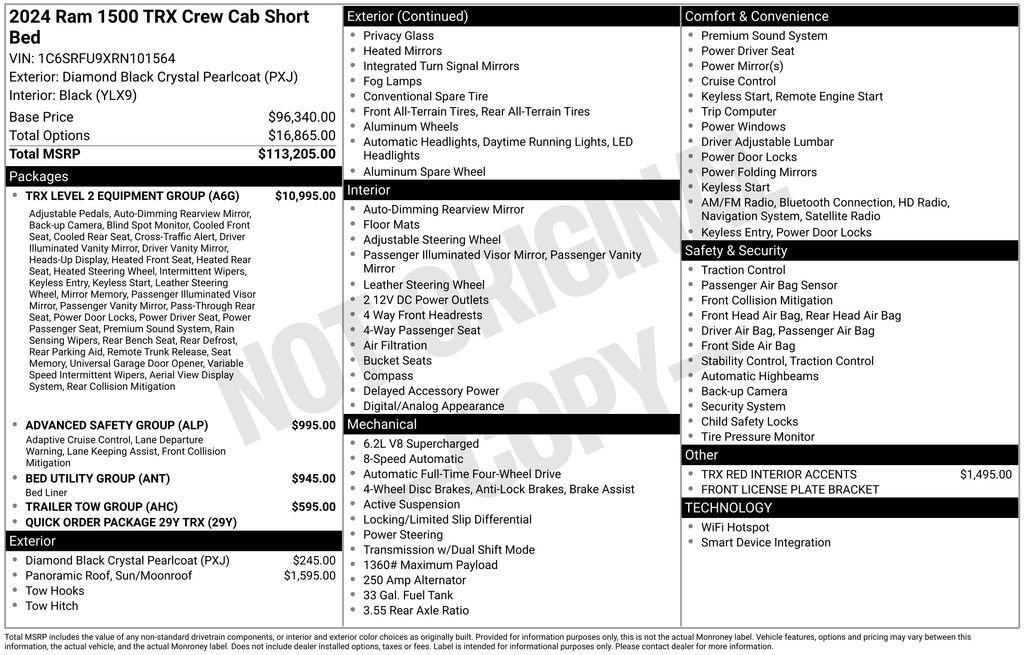 Used 2024 RAM 1500 TRX w/ TRX Level 2 Equipment Group image 2