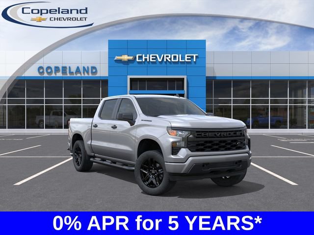 New 2026 Chevrolet Silverado 1500 Custom w/ Turbomax Blackout Package AWD/4WD 360° Tour