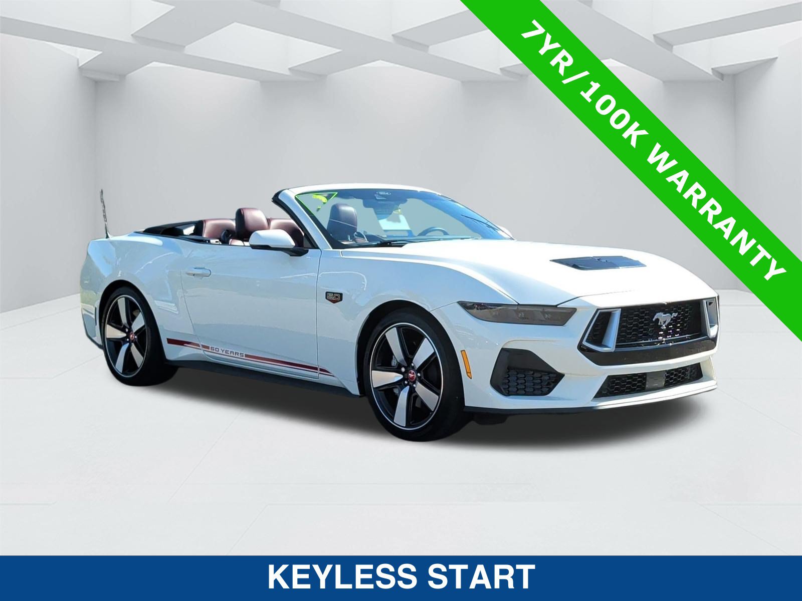 Certified 2025 Ford Mustang GT Premium w/ 60th Anniversary Package RWD image 3