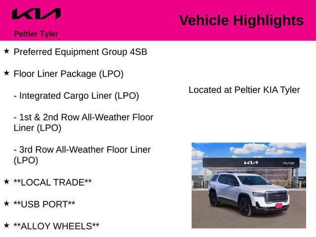 Used 2021 GMC Acadia AT4 w/ LPO, Floor Liner Package image 7