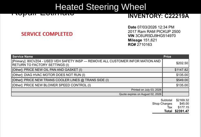 Used 2017 RAM 2500 Big Horn AWD/4WD image 5