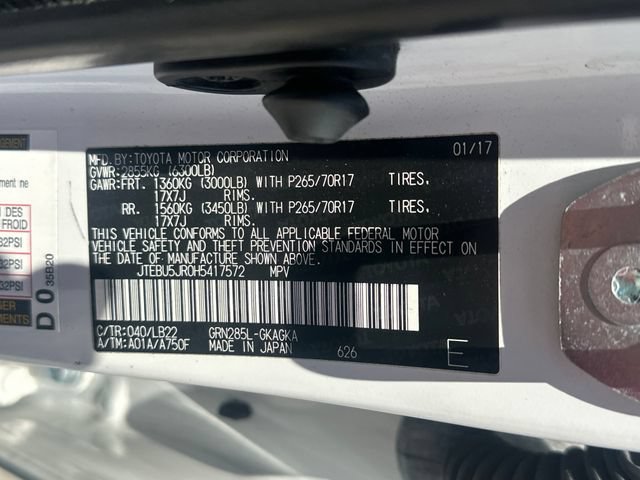 Used 2017 Toyota 4Runner SR5 Premium AWD/4WD image 30