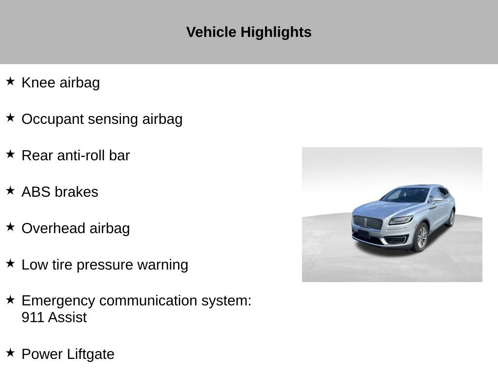 Used 2019 Lincoln Nautilus Select AWD/4WD image 16