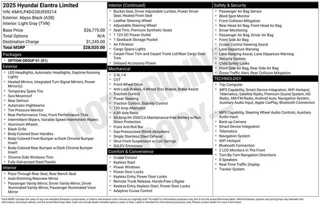 Used 2025 Hyundai Elantra Limited FWD image 42