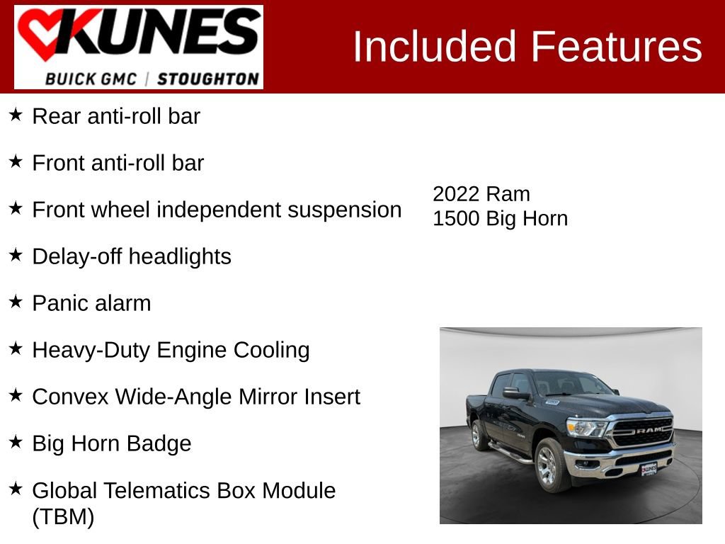 Used 2022 RAM 1500 Big Horn AWD/4WD image 3