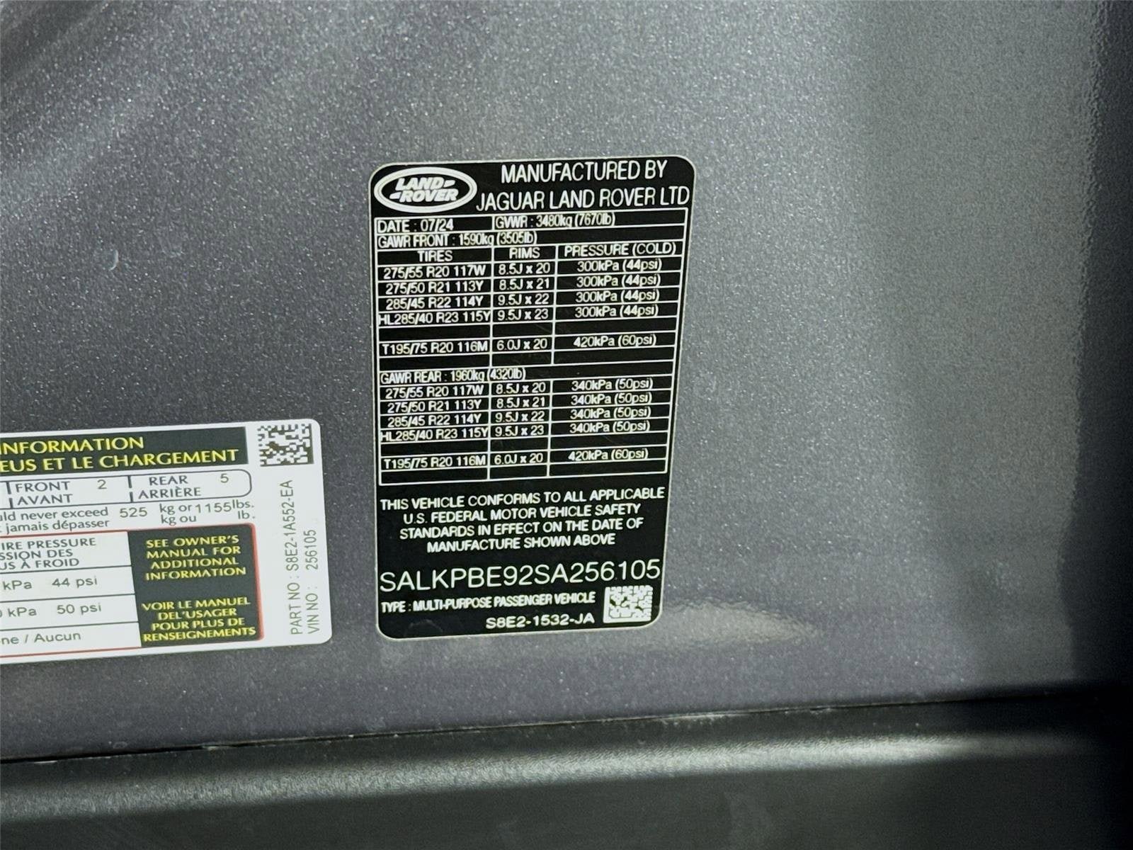 Certified 2025 Land Rover Range Rover Long Wheelbase SE AWD/4WD image 34