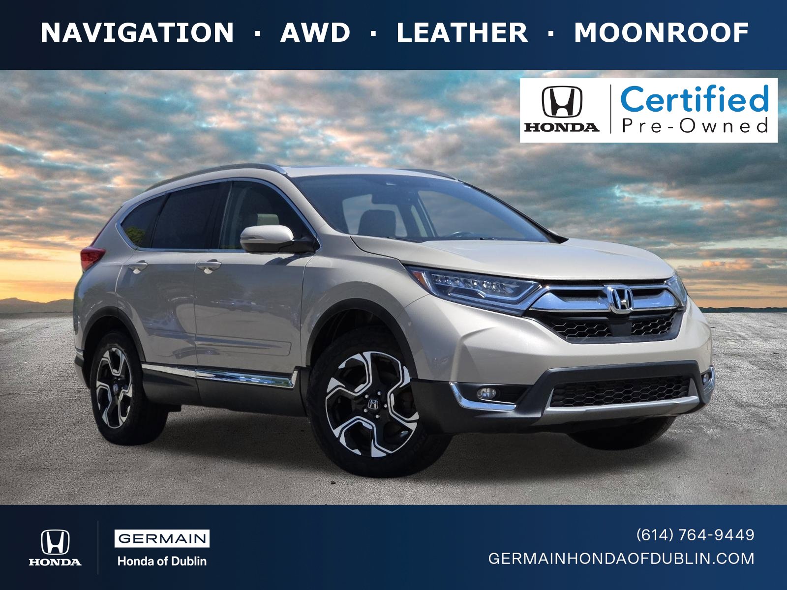 Certified 2017 Honda CR-V Touring image 1