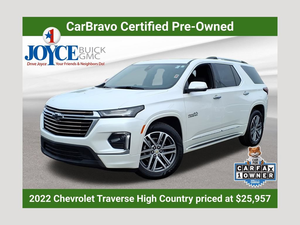 Certified 2022 Chevrolet Traverse High Country