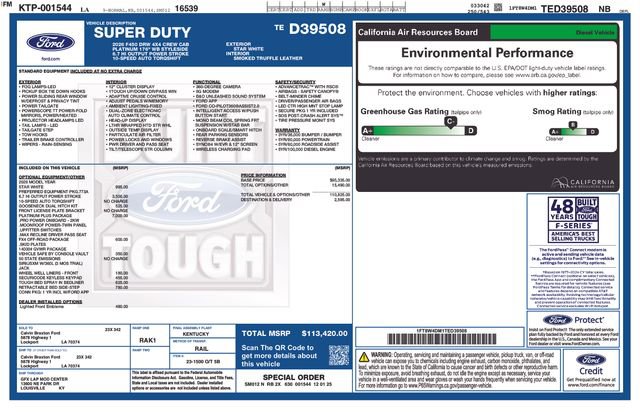 New 2026 Ford F450 Platinum w/ Platinum Plus Package image 1