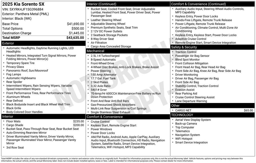 Used 2025 Kia Sorento SX image 4