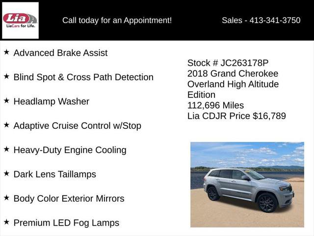 Certified 2018 Jeep Grand Cherokee High Altitude AWD/4WD image 31