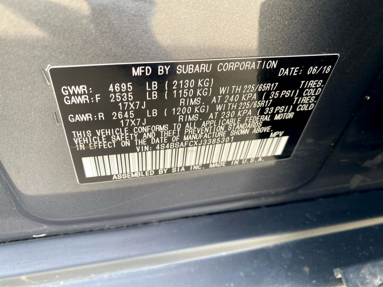 Used 2018 Subaru Outback 2.5i Premium image 24