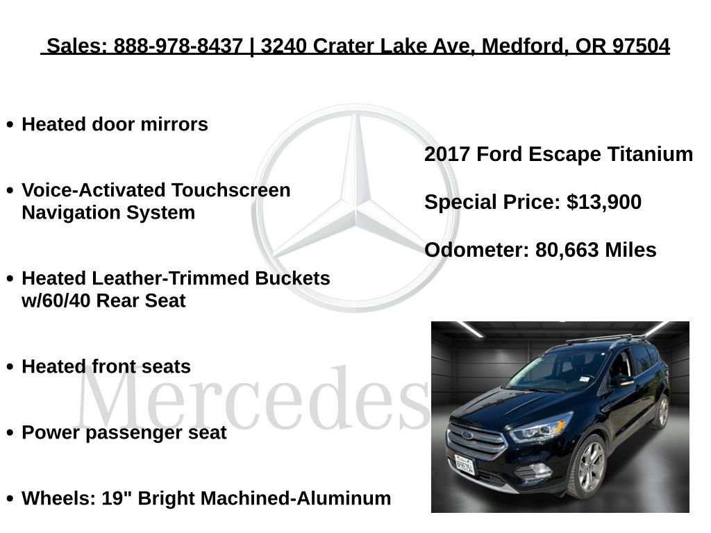 Used 2017 Ford Escape Titanium w/ Equipment Group 301A image 13