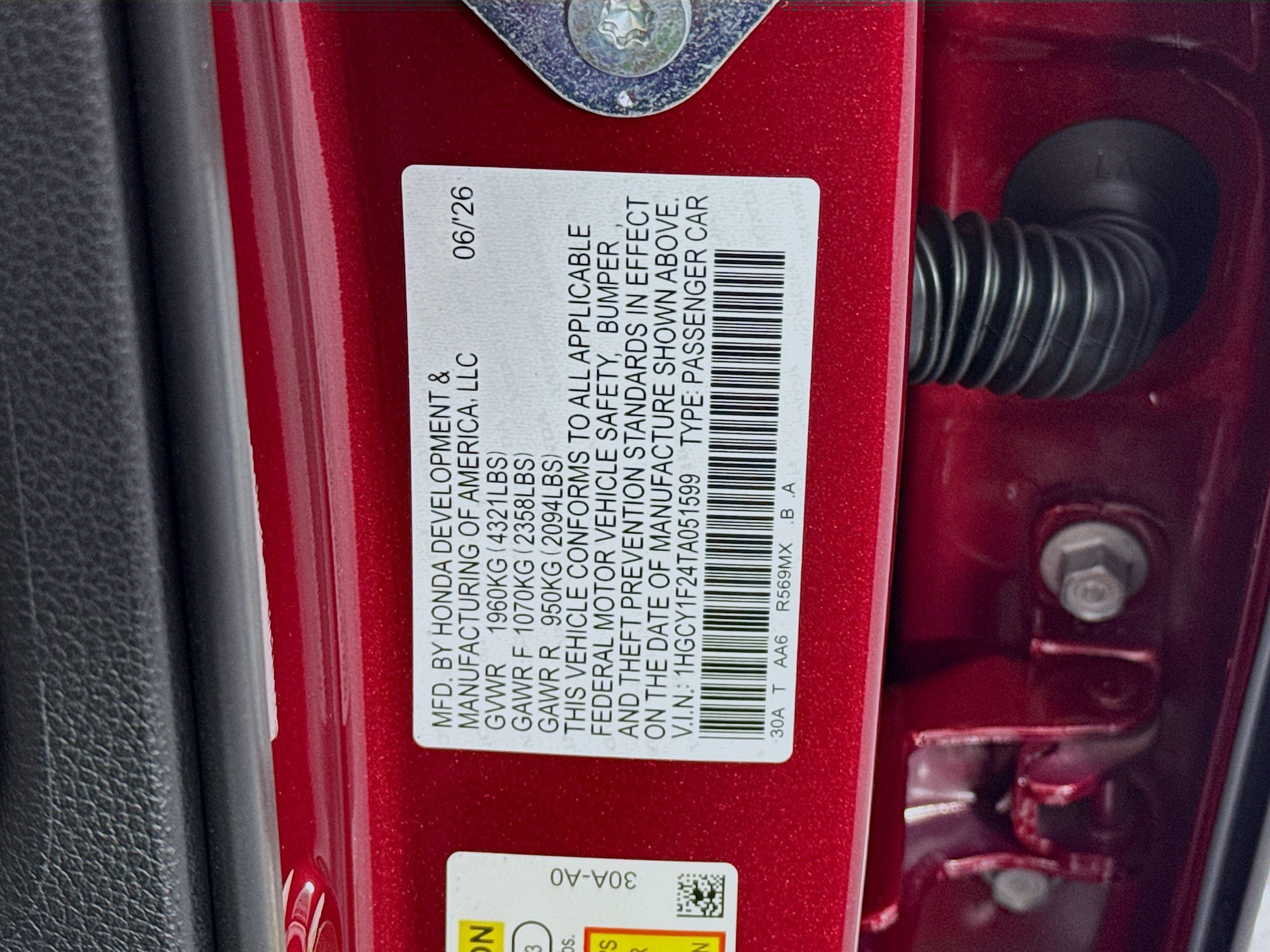New 2026 Honda Accord LX image 30
