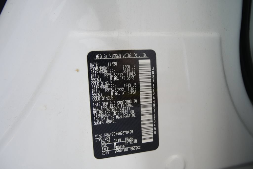 Used 2021 Nissan Armada Platinum w/ Captain's Chairs Package RWD image 29