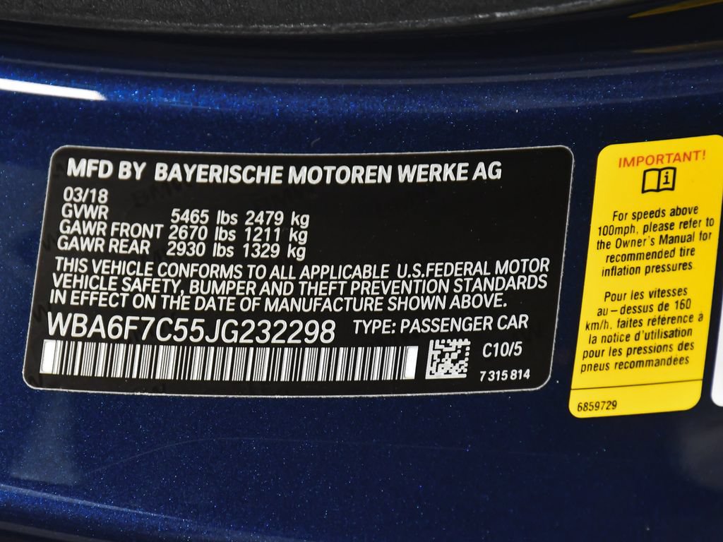 Used 2018 BMW 650i xDrive Convertible w/ Executive Package AWD/4WD image 17