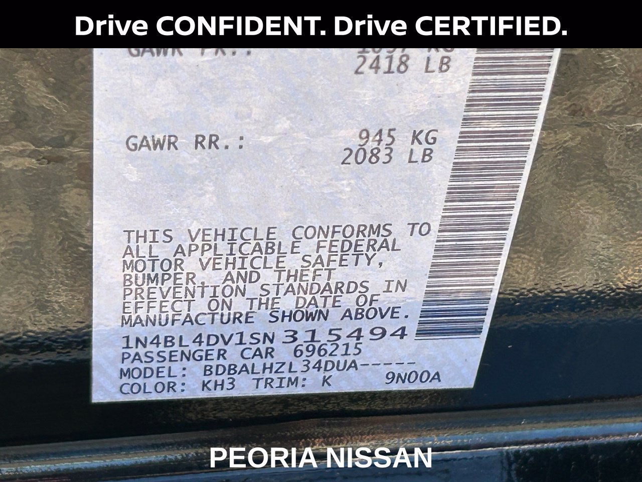 Certified 2025 Nissan Altima 2.5 SV FWD image 36