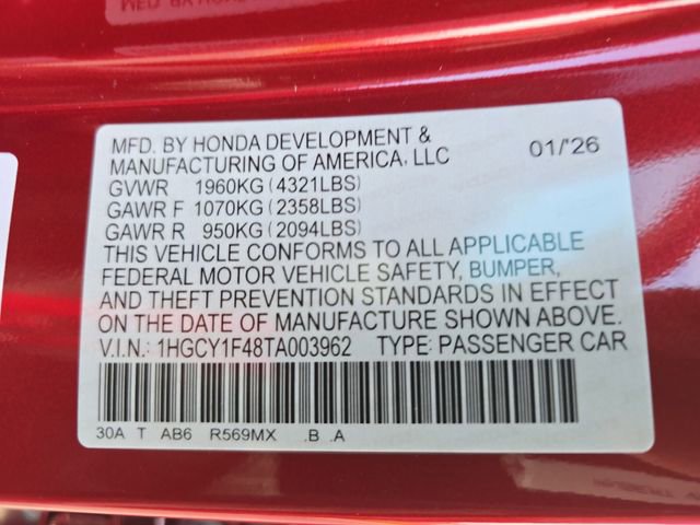 New 2026 Honda Accord SE image 35