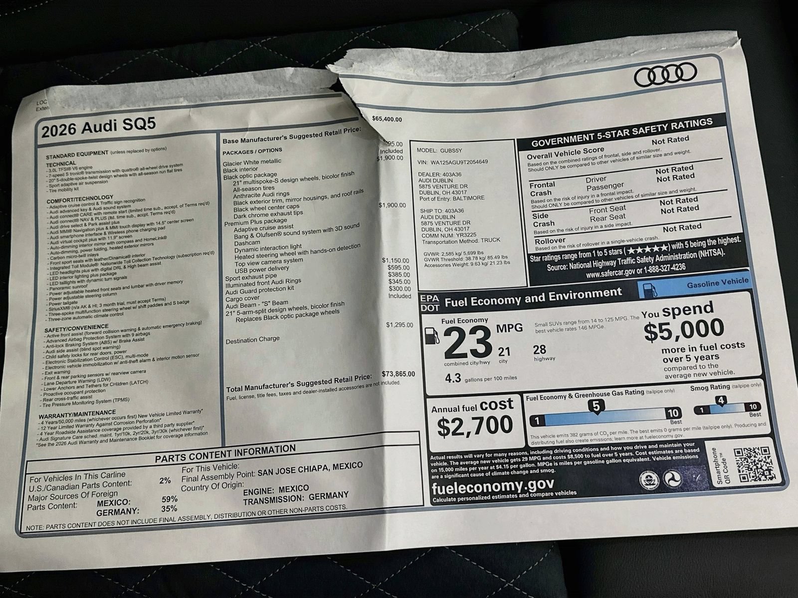New 2026 Audi SQ5 Premium Plus AWD/4WD image 49
