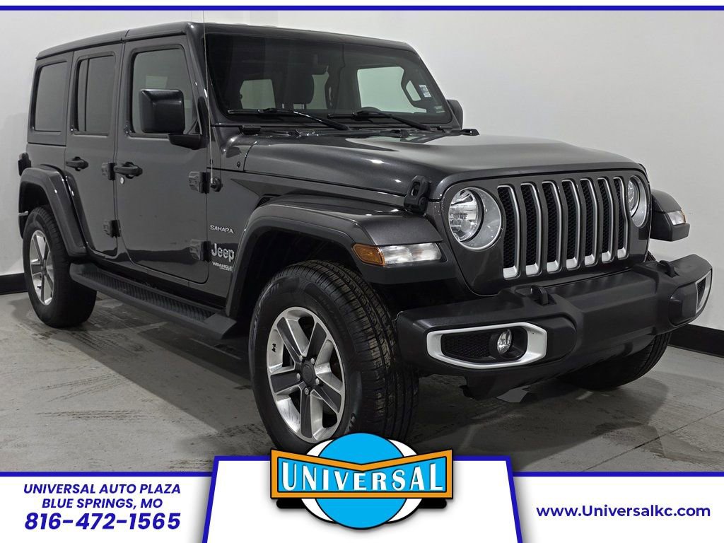 Used 2021 Jeep Wrangler Unlimited Sahara w/ Uconnect 4C Nav & Sound Group image 1