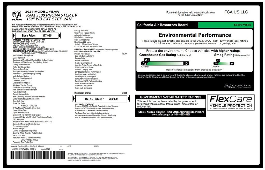 Used 2024 RAM ProMaster 3500 w/ Delivery Van Package image 3