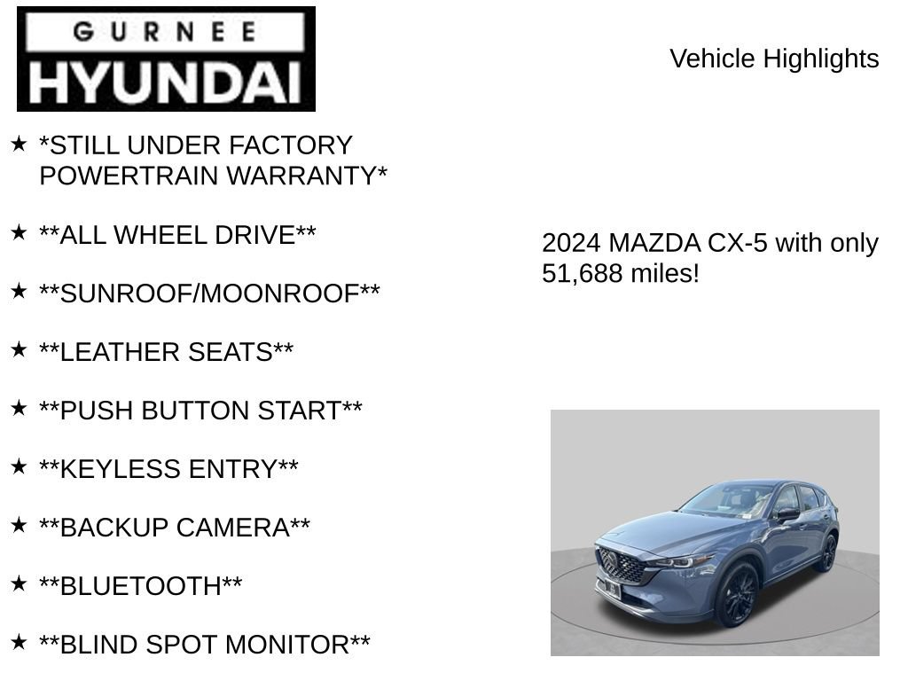 Used 2024 MAZDA CX-5 Carbon Edition AWD/4WD image 7