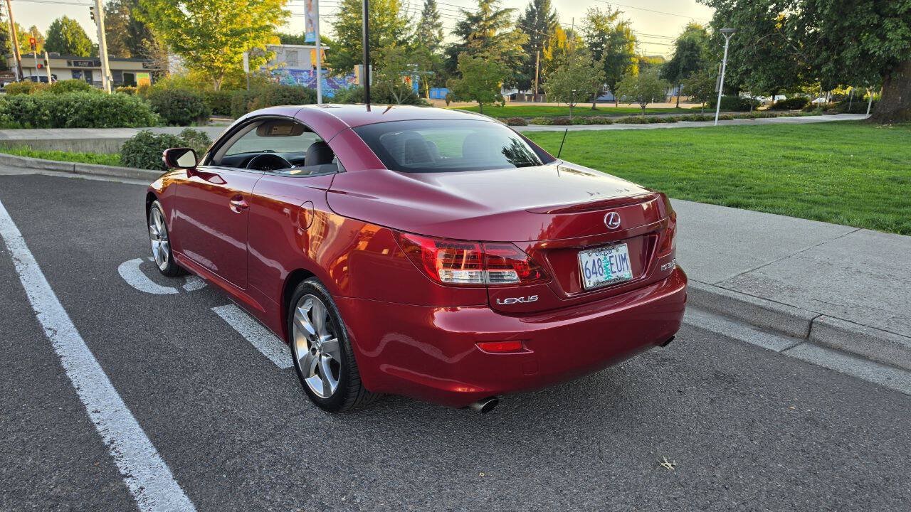 Used 2010 Lexus IS 350C w/ Luxury Pkg RWD image 7