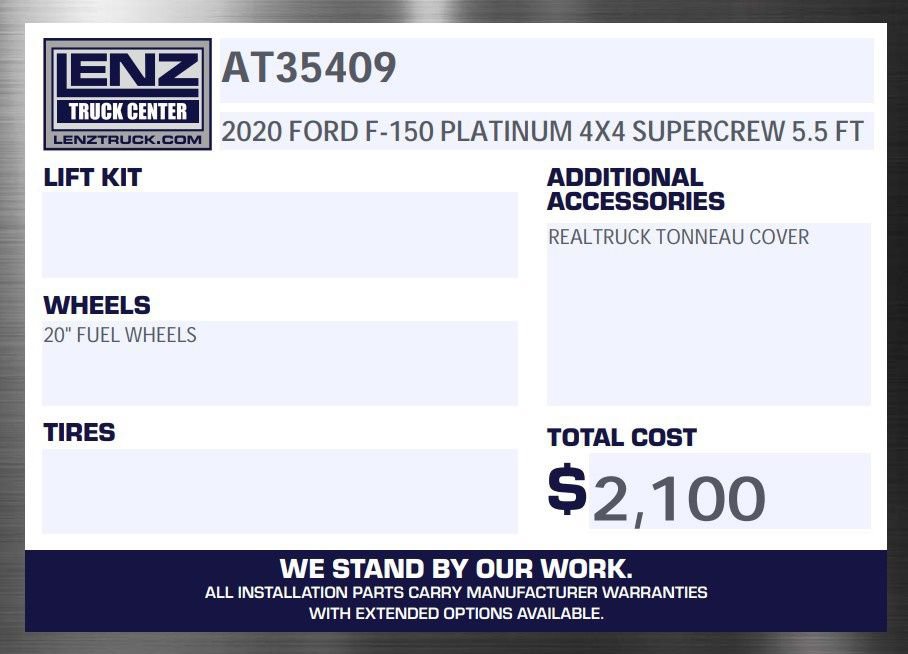 Used 2020 Ford F150 Platinum w/ Equipment Group 701A Luxury AWD/4WD image 2