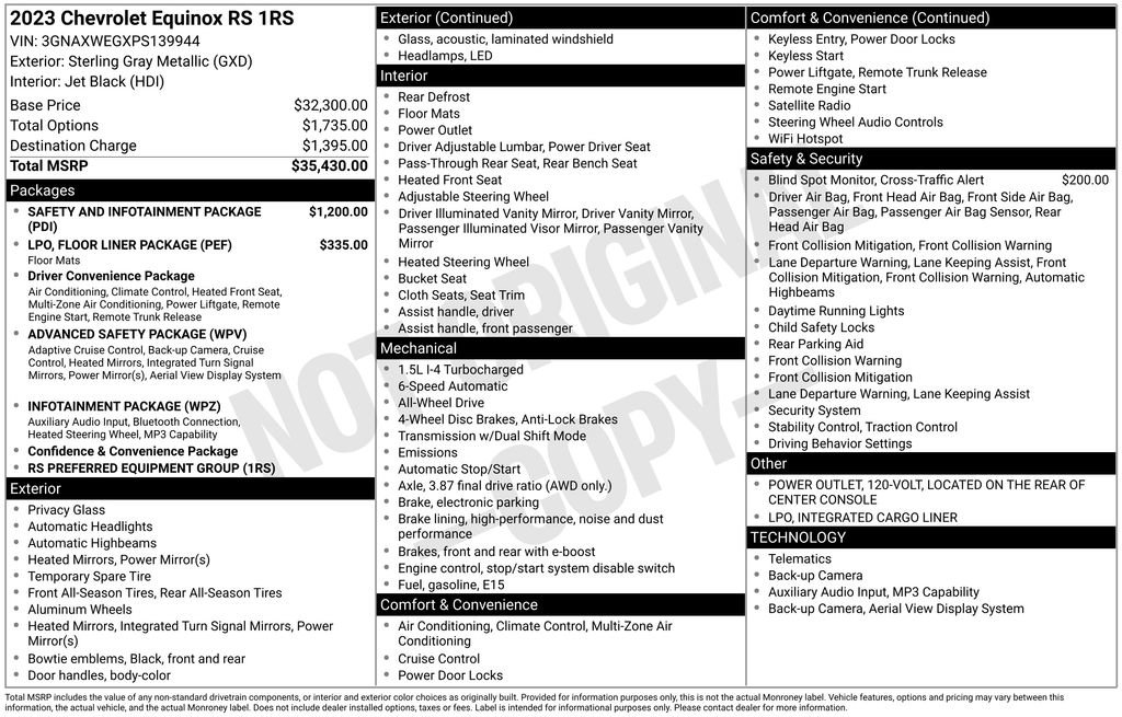 Used 2023 Chevrolet Equinox RS image 27