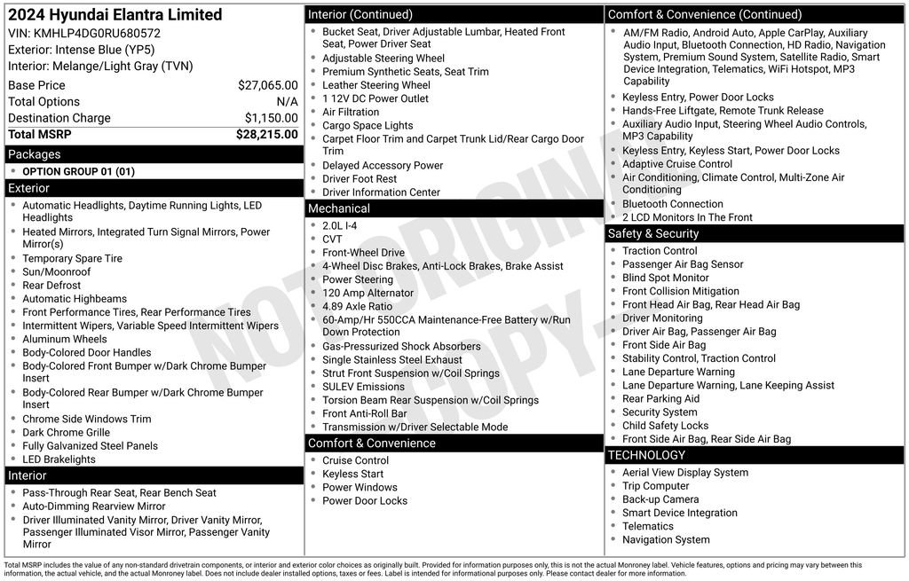 Used 2024 Hyundai Elantra Limited FWD image 12