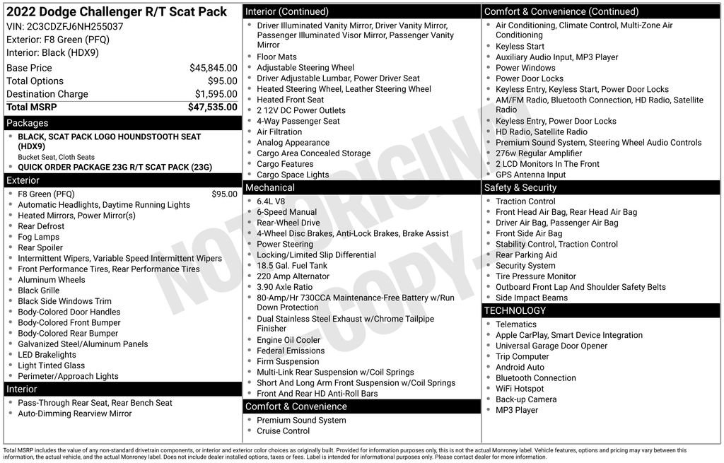 Used 2022 Dodge Challenger R/T Scat Pack image 45