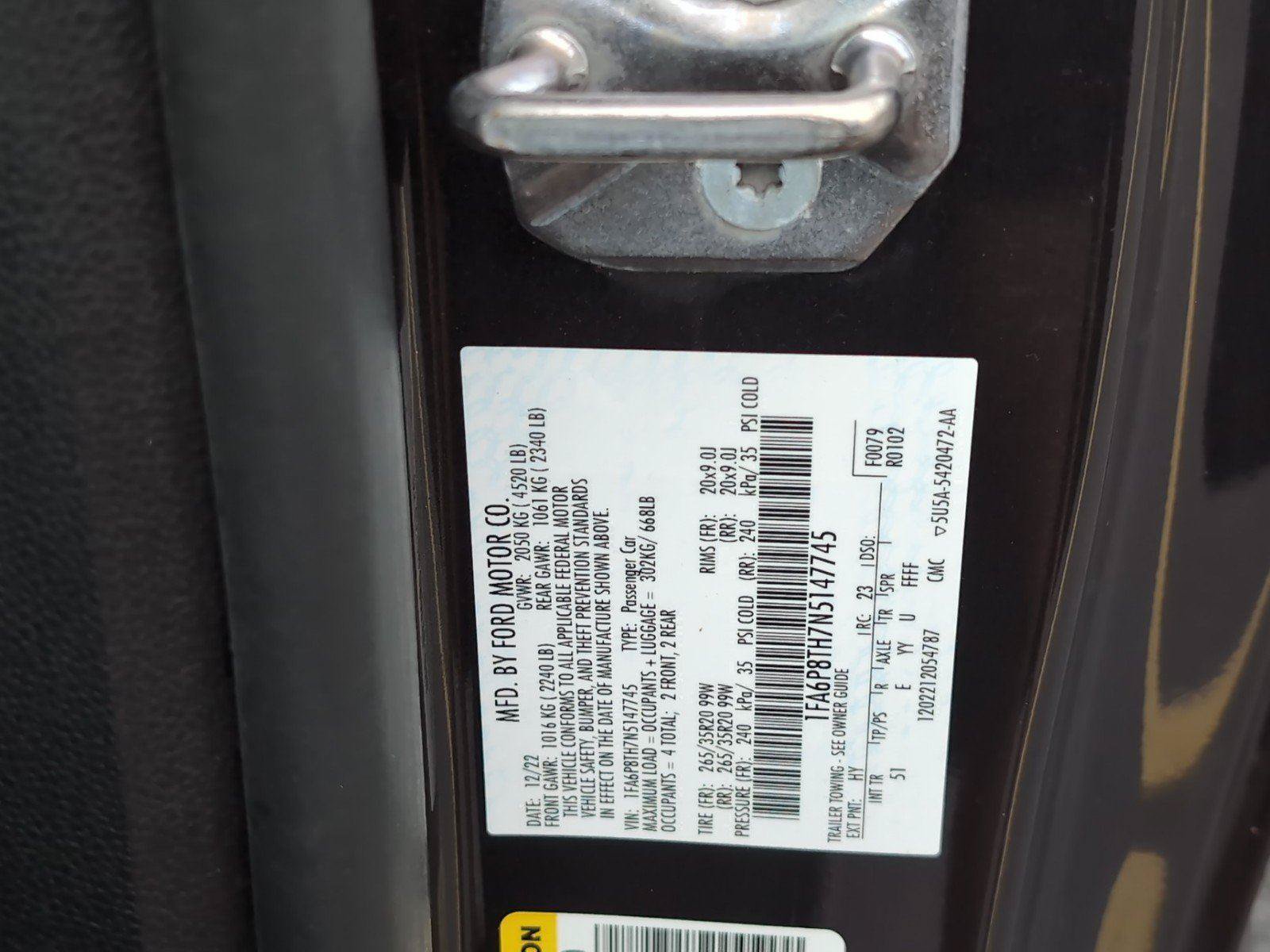 Used 2022 Ford Mustang Premium w/ Equipment Group 201A RWD image 13