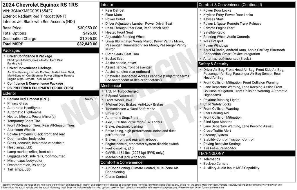 Used 2024 Chevrolet Equinox RS FWD image 23