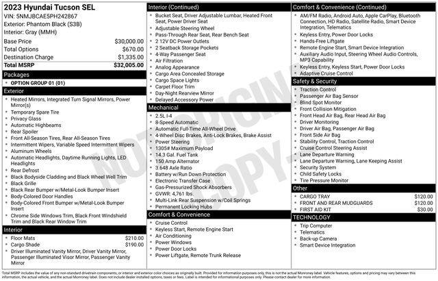 Used 2023 Hyundai Tucson SEL AWD/4WD image 5