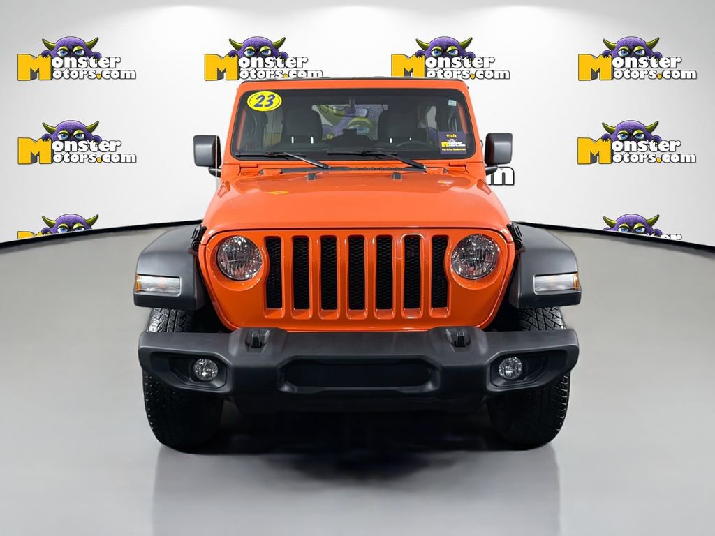 Used 2023 Jeep Wrangler Unlimited Sport w/ Uconnect 4C Nav & Sound Group AWD/4WD image 2