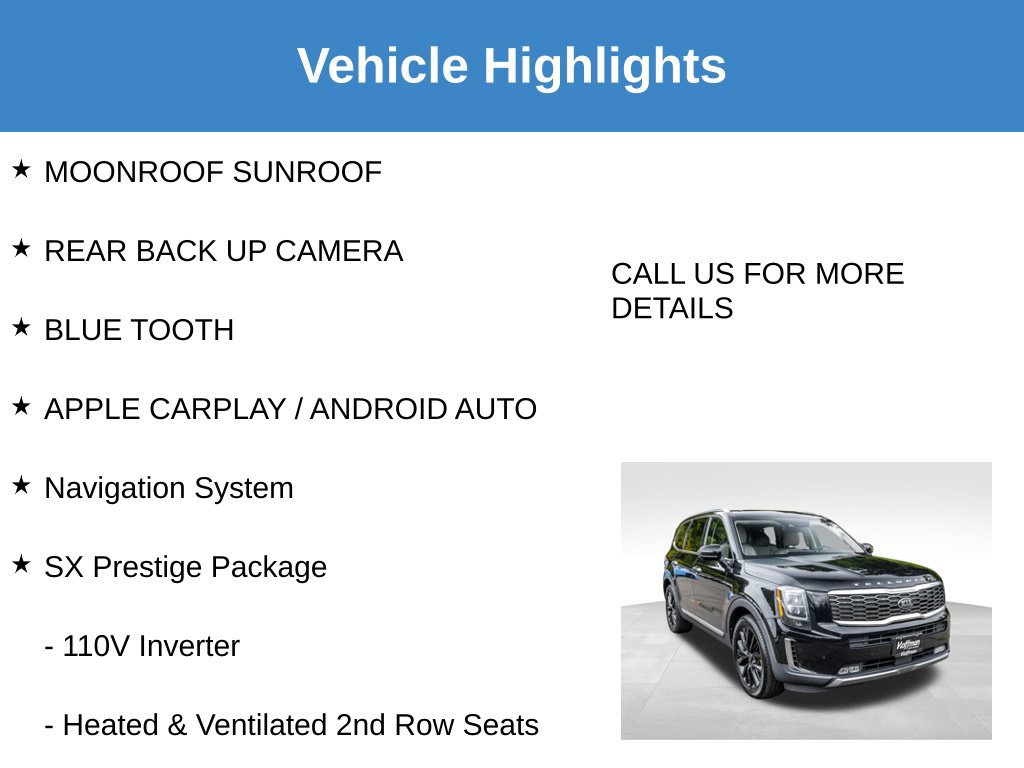 Used 2021 Kia Telluride SX w/ SX Prestige Package AWD/4WD image 8