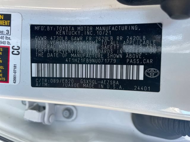 Certified 2022 Toyota Avalon Touring w/ Advanced Safety Package FWD image 31
