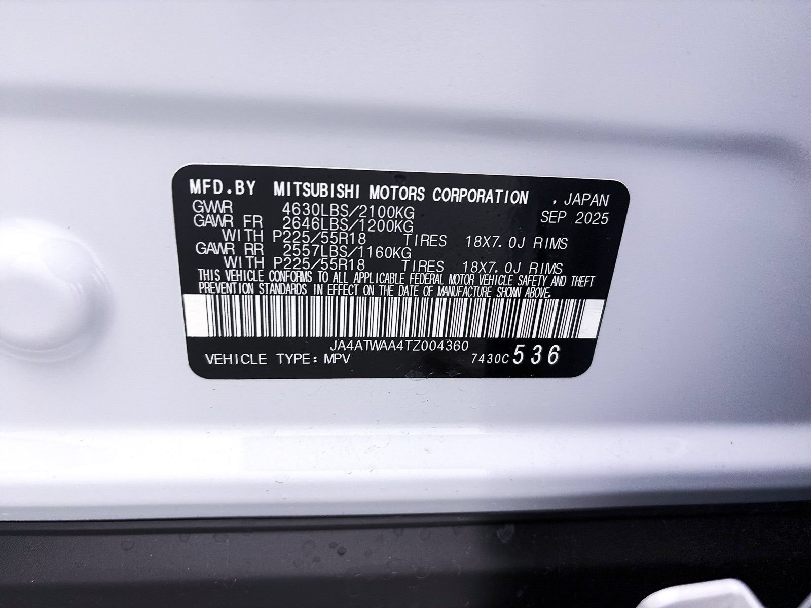 New 2026 Mitsubishi Eclipse Cross SEL AWD/4WD image 26