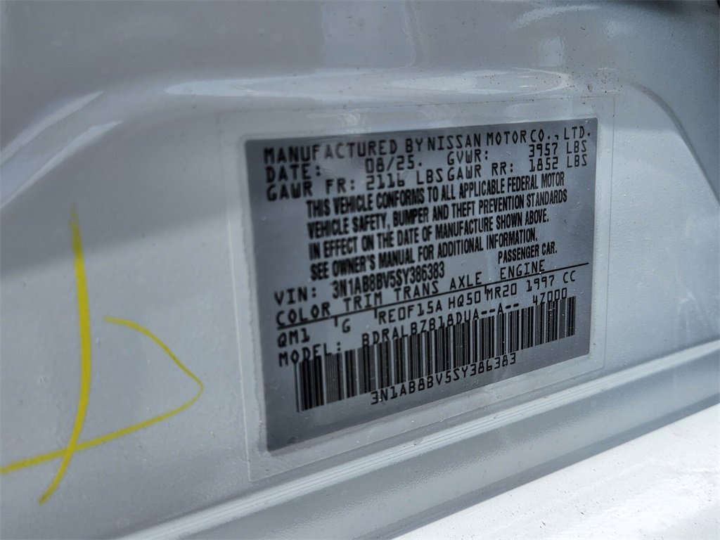 New 2025 Nissan Sentra S image 19