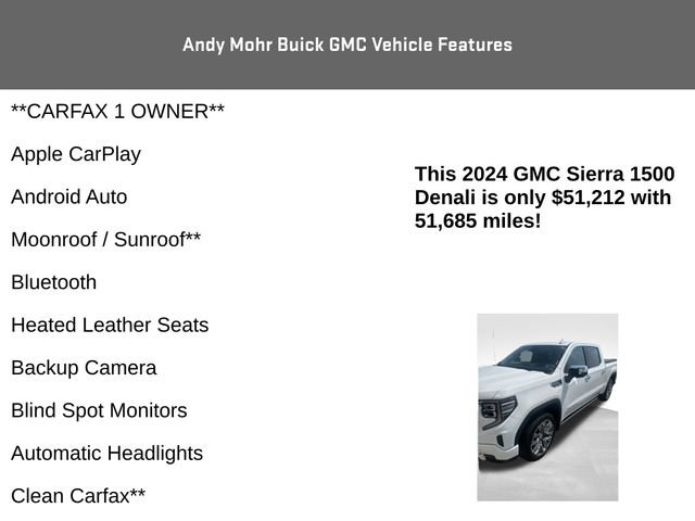 Used 2024 GMC Sierra 1500 Denali w/ Denali Reserve Package AWD/4WD image 4