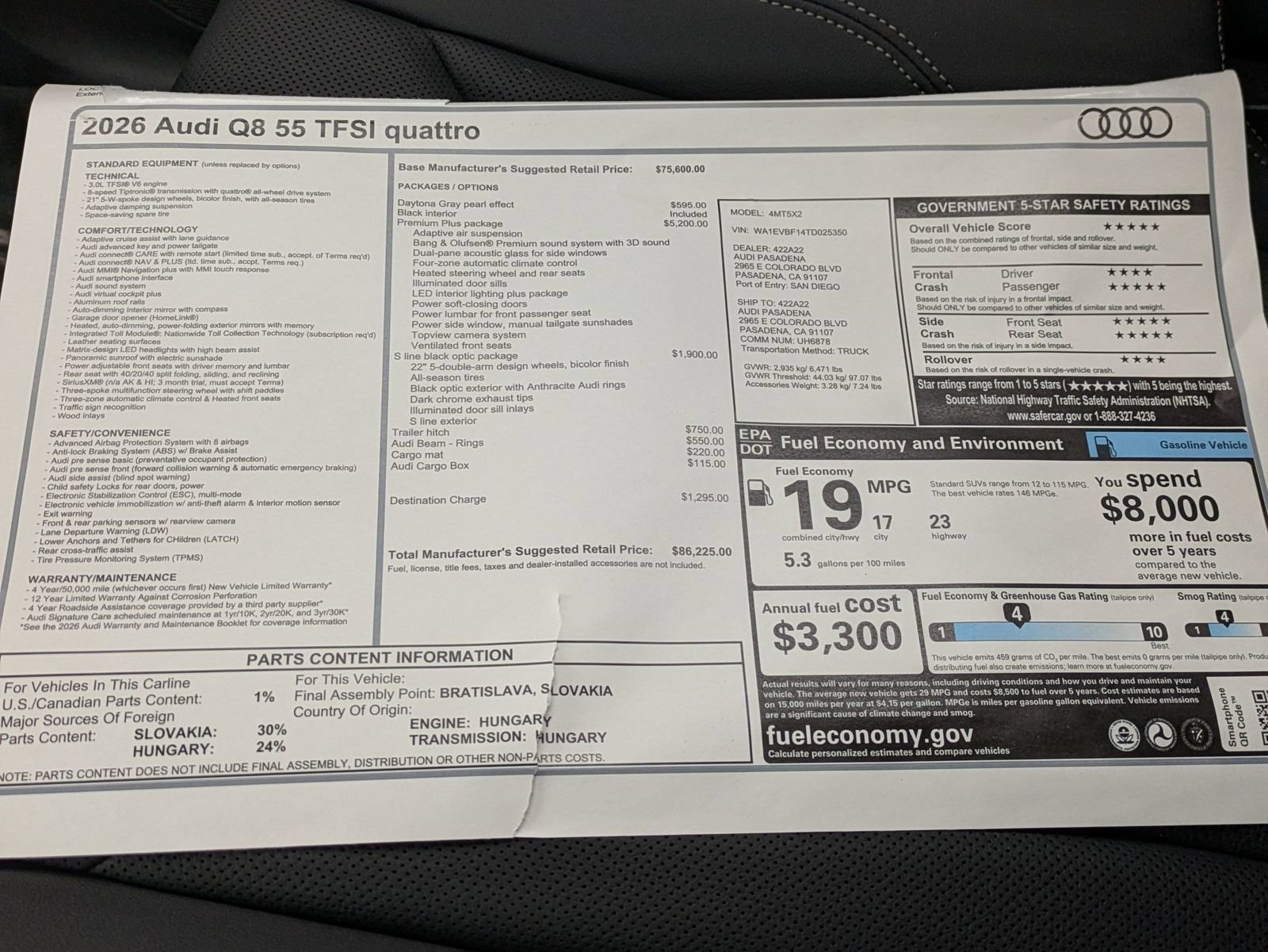 New 2026 Audi Q8 Premium Plus AWD/4WD image 11