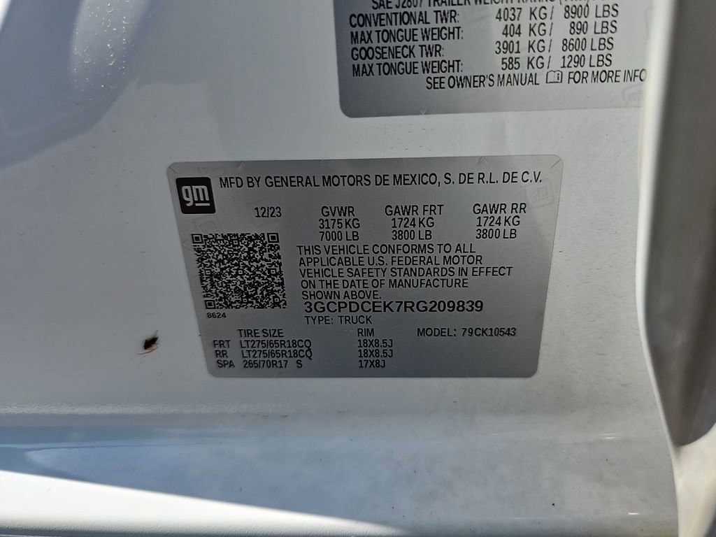 Used 2024 Chevrolet Silverado 1500 Custom Trail Boss image 37