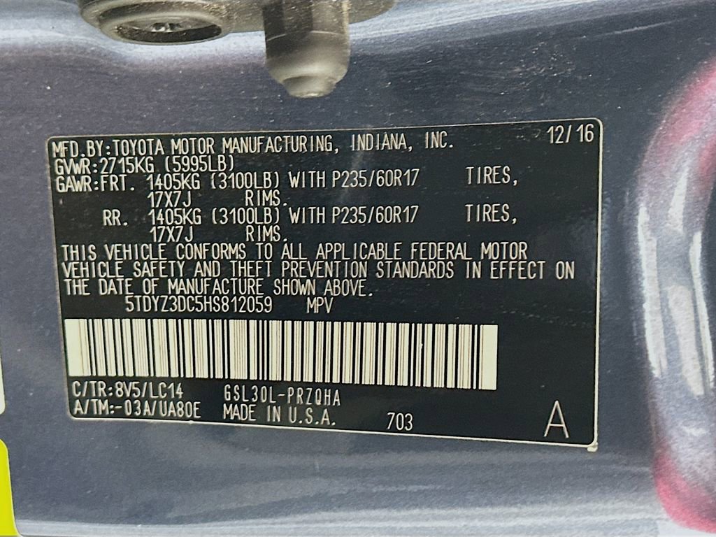 Used 2017 Toyota Sienna XLE image 33