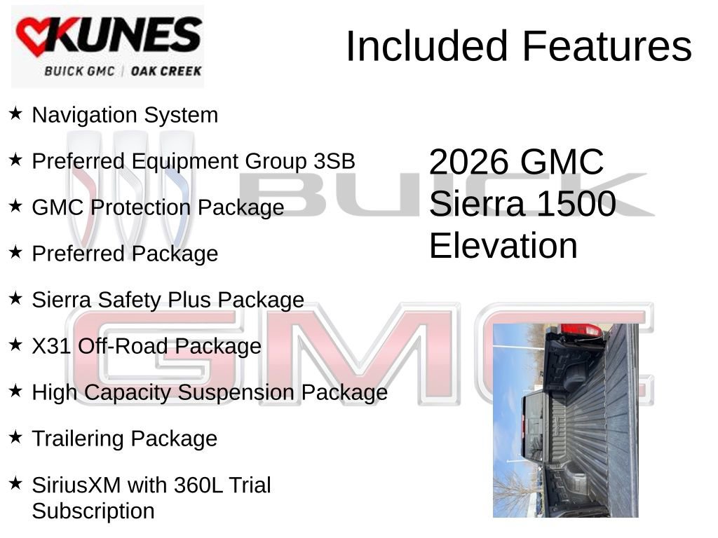 New 2026 GMC Sierra 1500 Elevation w/ Preferred Package image 2
