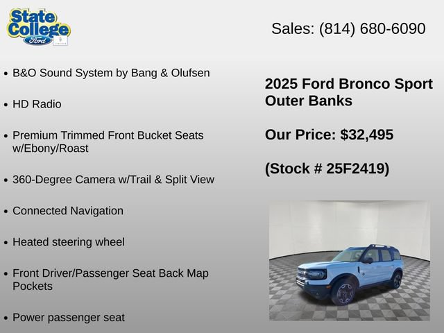 Used 2025 Ford Bronco Sport Outer Banks w/ Outer Banks Tech Package+ AWD/4WD image 12