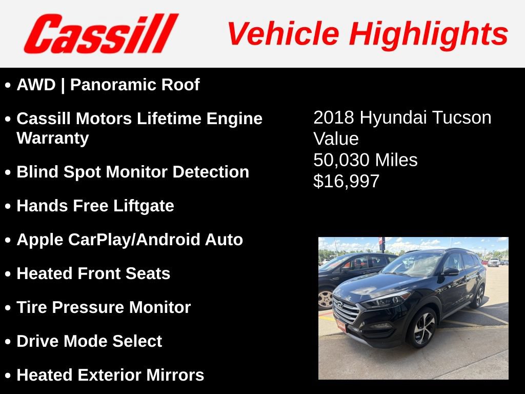 Used 2018 Hyundai Tucson Value AWD/4WD image 3